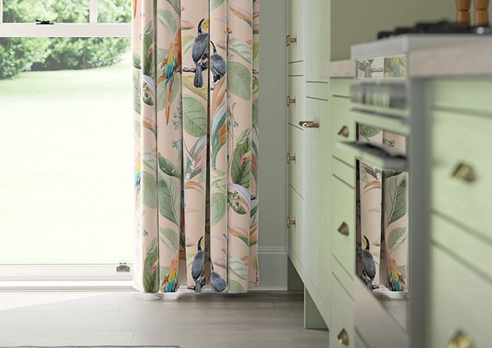 Parrot, Peach Ice - Made to Measure Curtain - Image 5